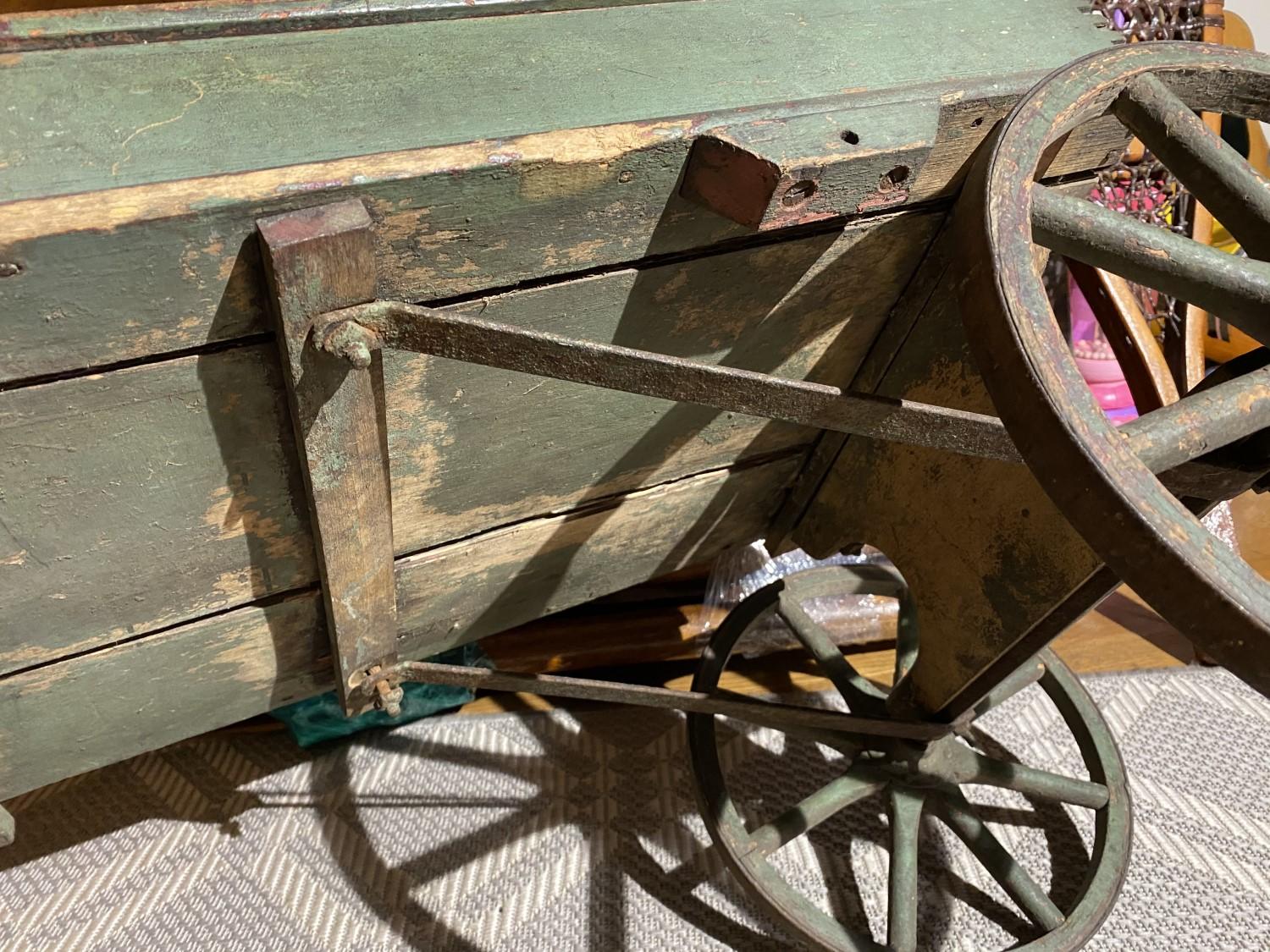 Rare 1800s Child's Wagon with original paint