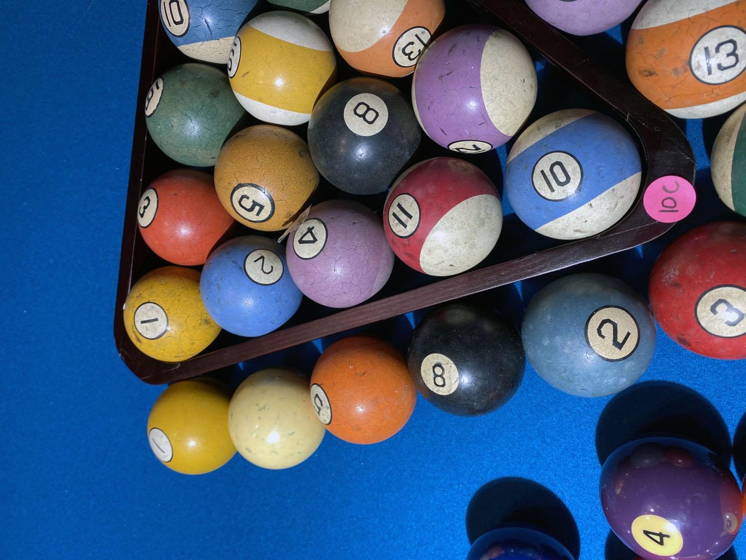 Group lot of Antique, vintage billiard balls