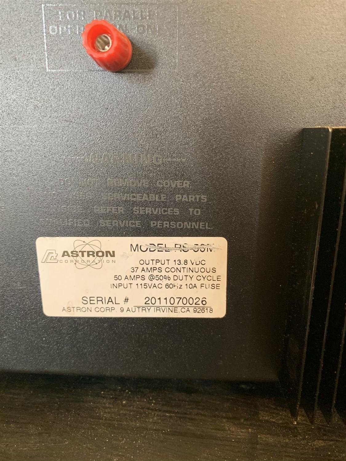 Astron RS-50M power Supply