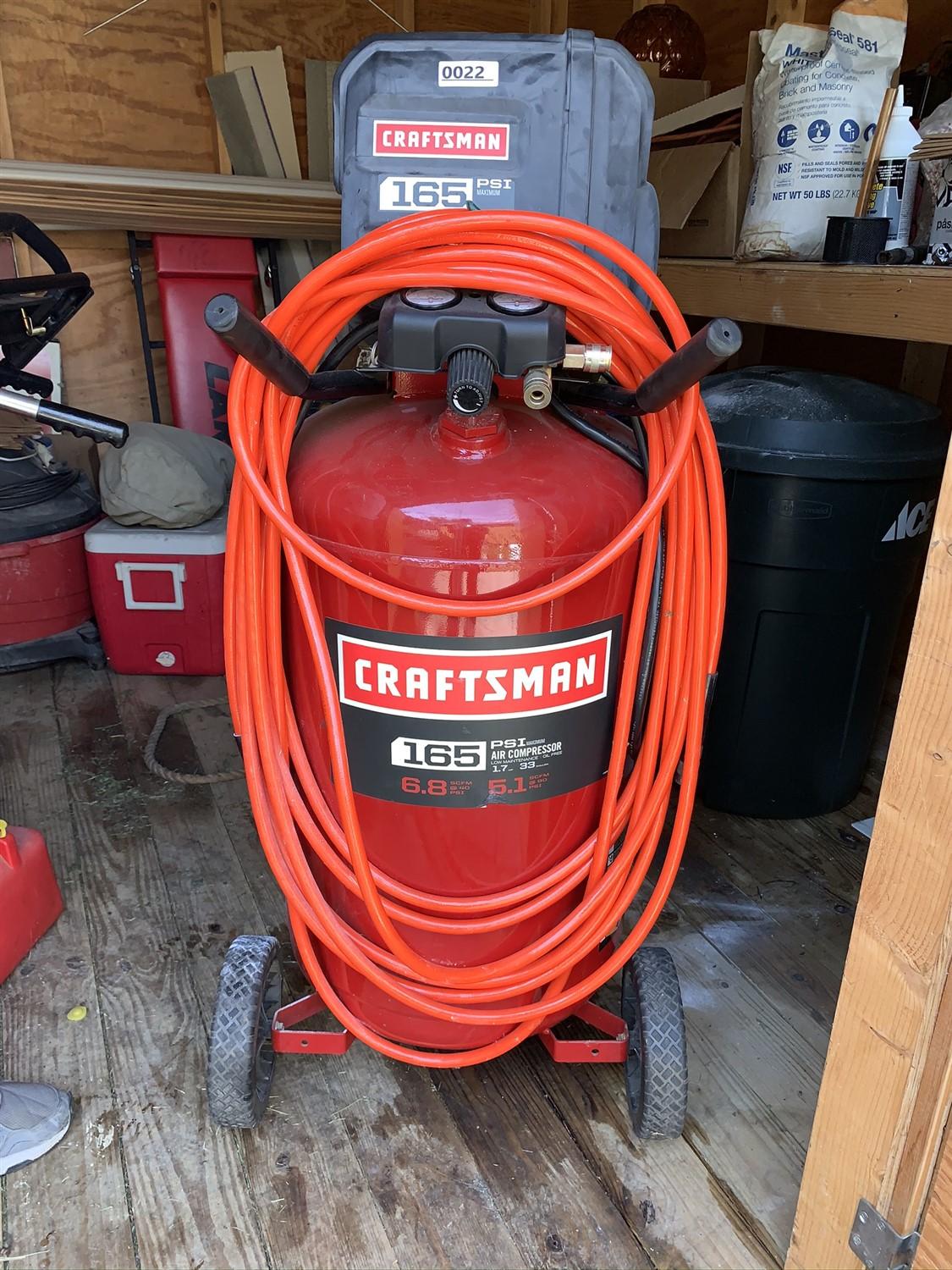 Craftsman 165 PSI Air Compressor with Airline