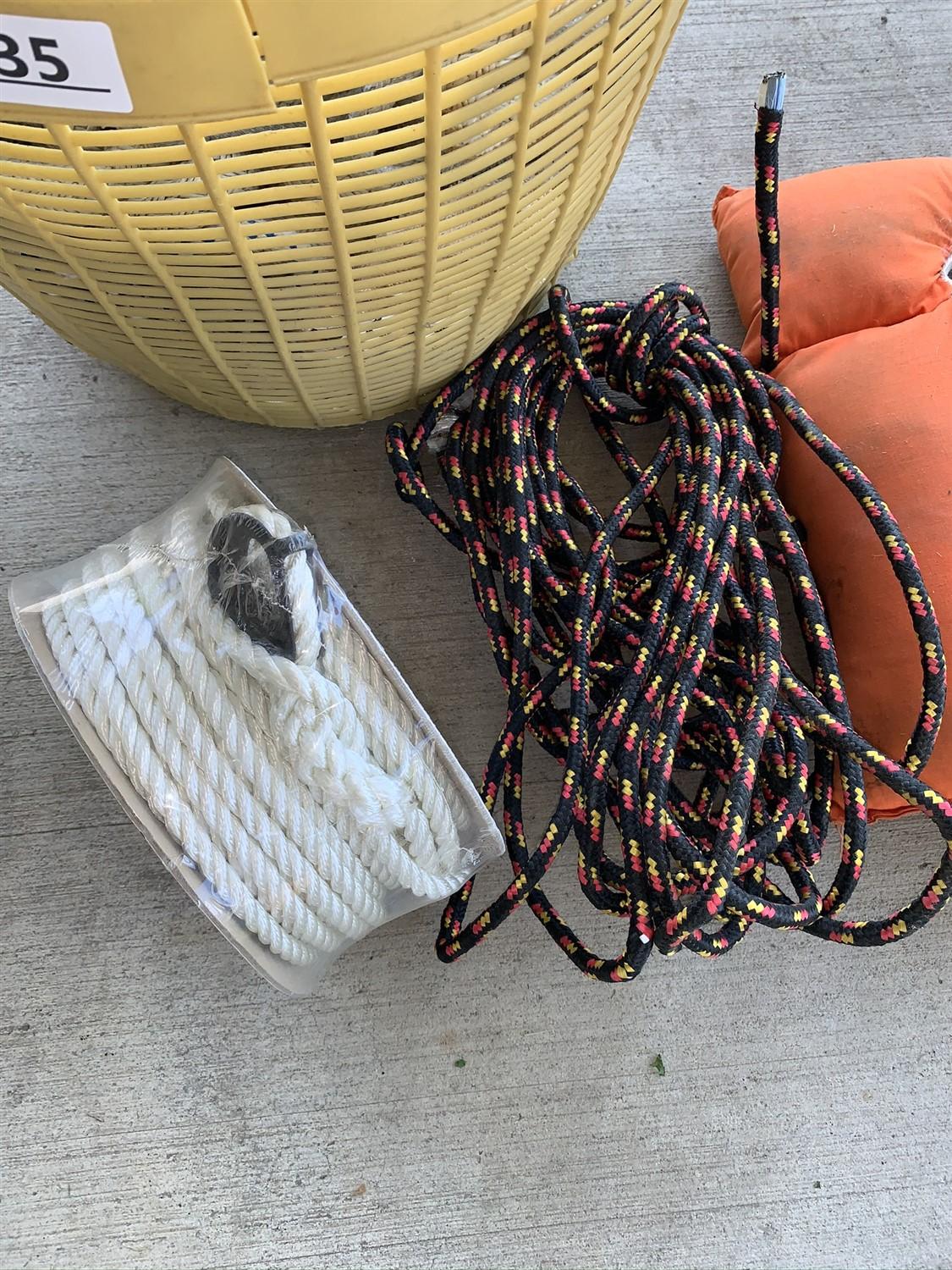 Boat Rope, Anchor Line, Life Jacket