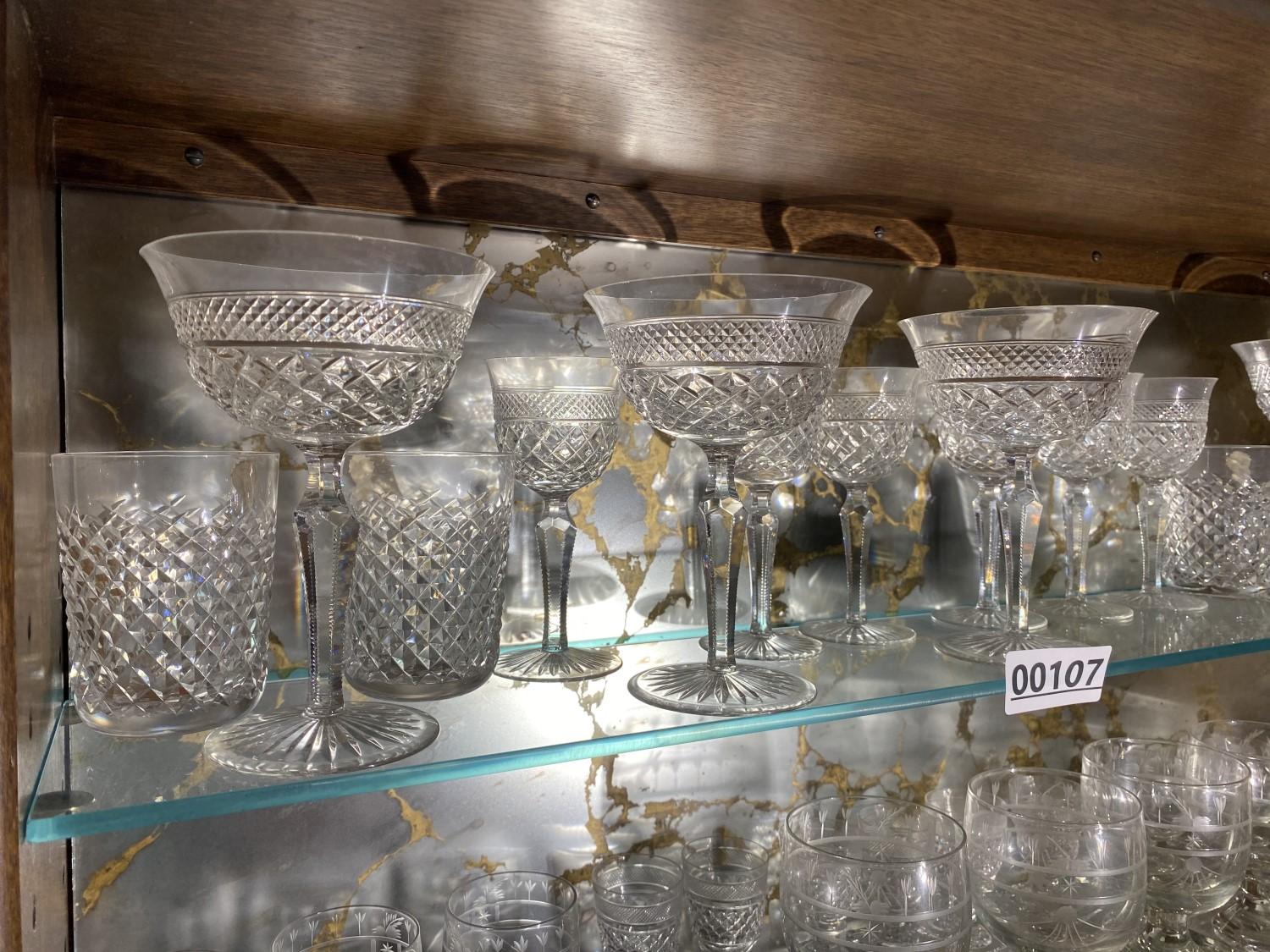 Two Shelves Better Estate Crystal Glasses