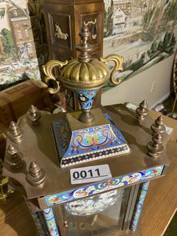 Antique Chinese Enamel Mechanical clock