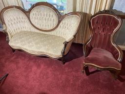 Victorian Couch and Rocker