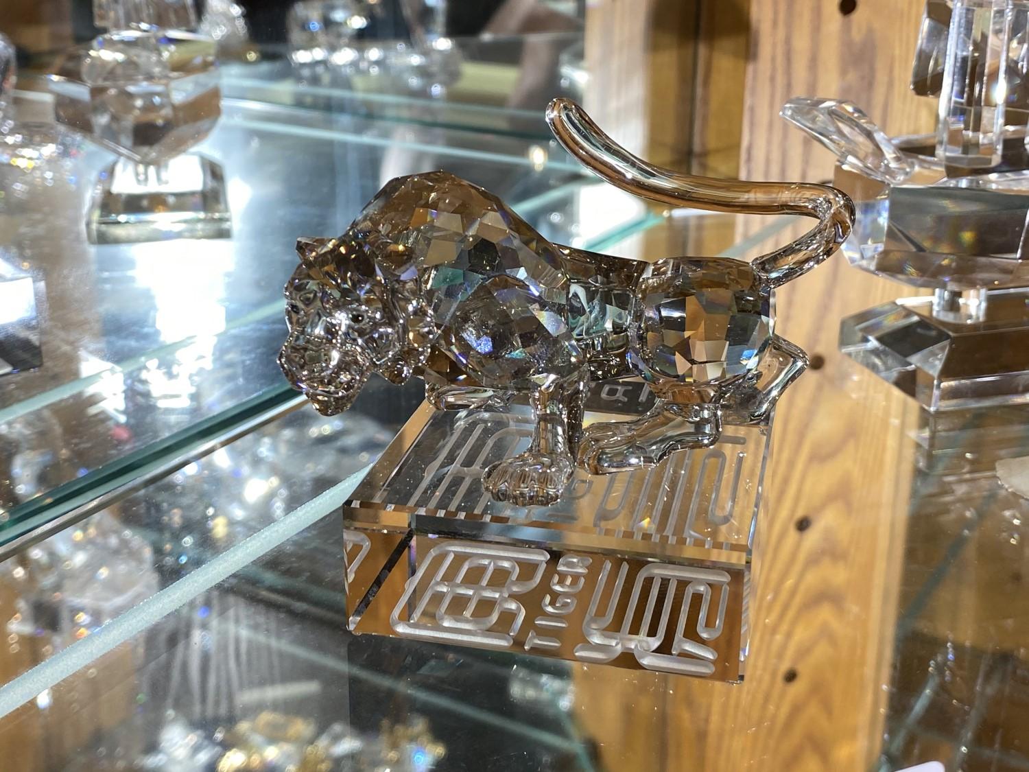 Swarovski Crystal Glass Tiger