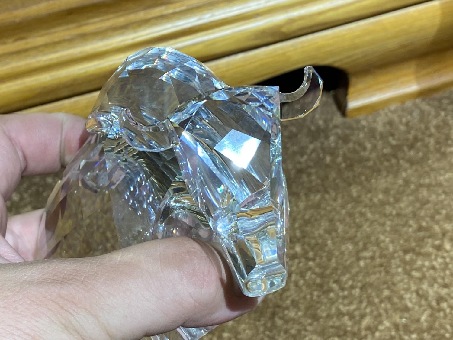 Rare larger sized Swarovski Buffalo