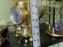 Group of Vintage Brass Repro scientific pieces, train