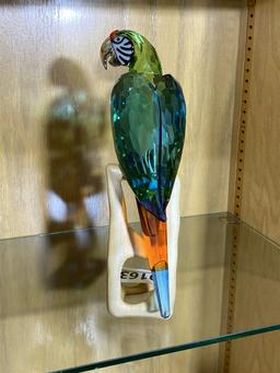 Rare large sized Swarovski Crystal Parrot