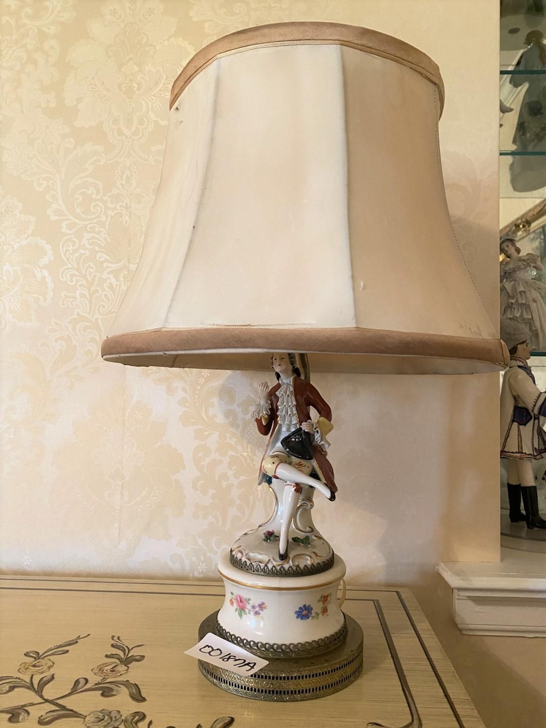 Vintage Lamp with ceramic base