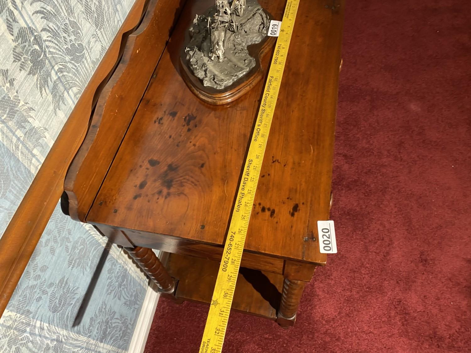 Antique One Drawer Stand with Unusual legs