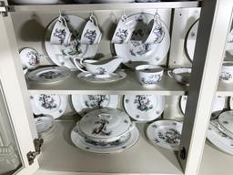 Set of VIntage Royal Worcester Watteau Pattern China