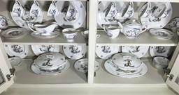 Set of VIntage Royal Worcester Watteau Pattern China