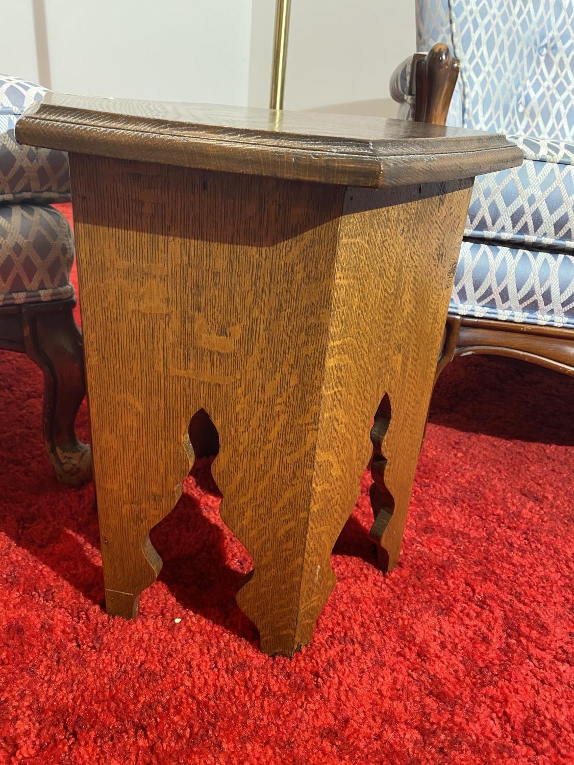 Antique Mission Oak Lamp Table or Stand