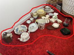 Group lot assorted china, glass and more