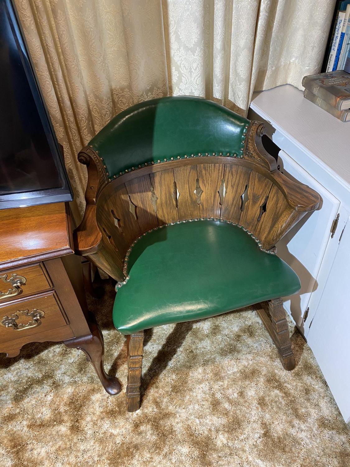 Group of 5 Mid Century Captain's Chairs