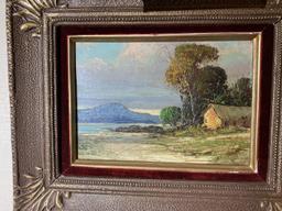 Pair of signed Central American paintings in Frames