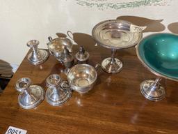 Large lot of assorted weighted sterling silver pieces