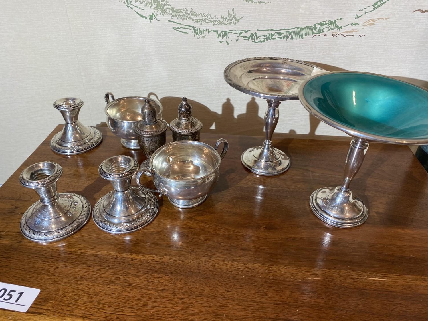 Large lot of assorted weighted sterling silver pieces