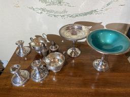 Large lot of assorted weighted sterling silver pieces