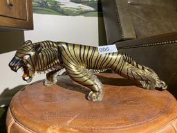 Vintage Alfredo Barbini Murano Glass Tiger