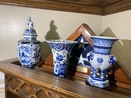 Antique Pieces of Delft Ceramics Plus Chinese