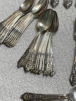 Set of Sterling Silver Flatware by Wallace - 1999 grams