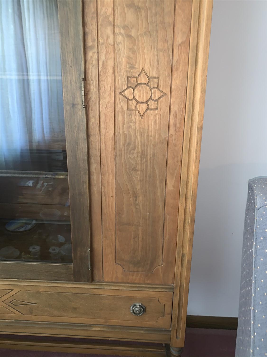 Refinished Antique China Cabinet