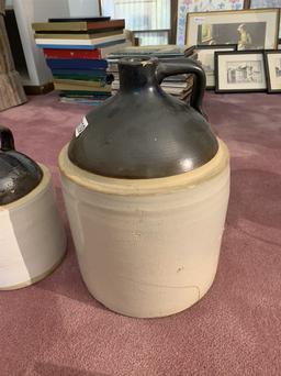 3 Gal Stoneware Jug, 1 Gal Stoneware Jug, 1 Gal Bale Jar