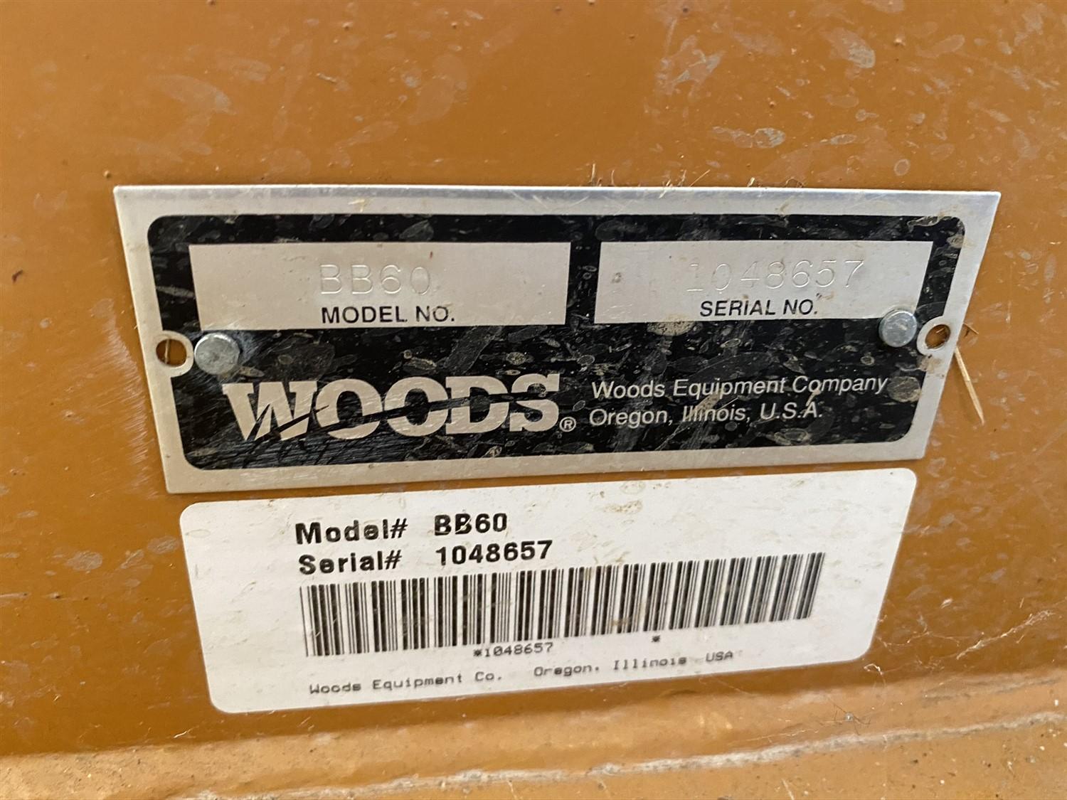 Woods Brushbull Woods 60 Brush Hog Mower Mod. BB60