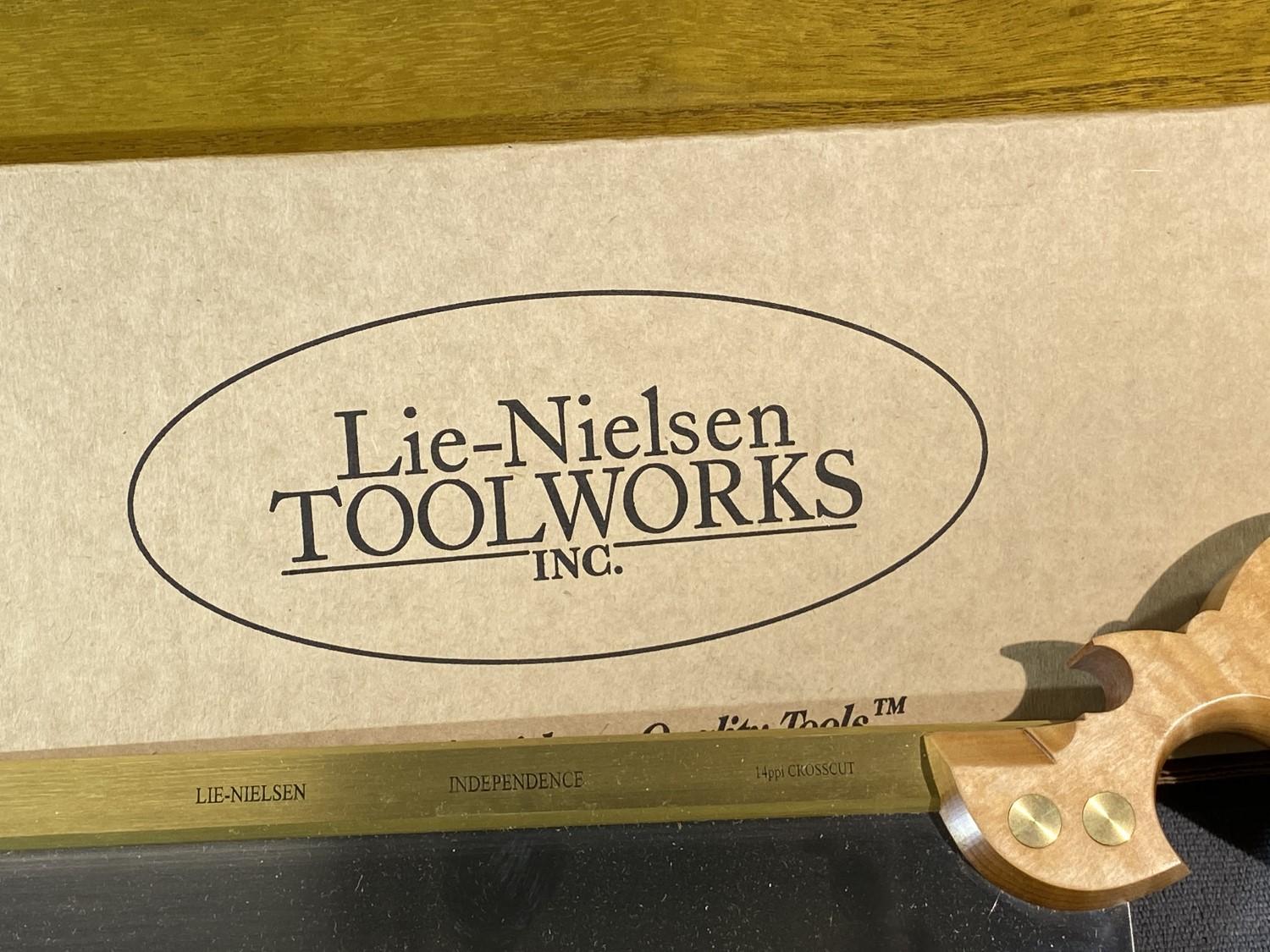 Lie-Nielsen 14 ppi Crosscut Carcass Saw Like New in Box