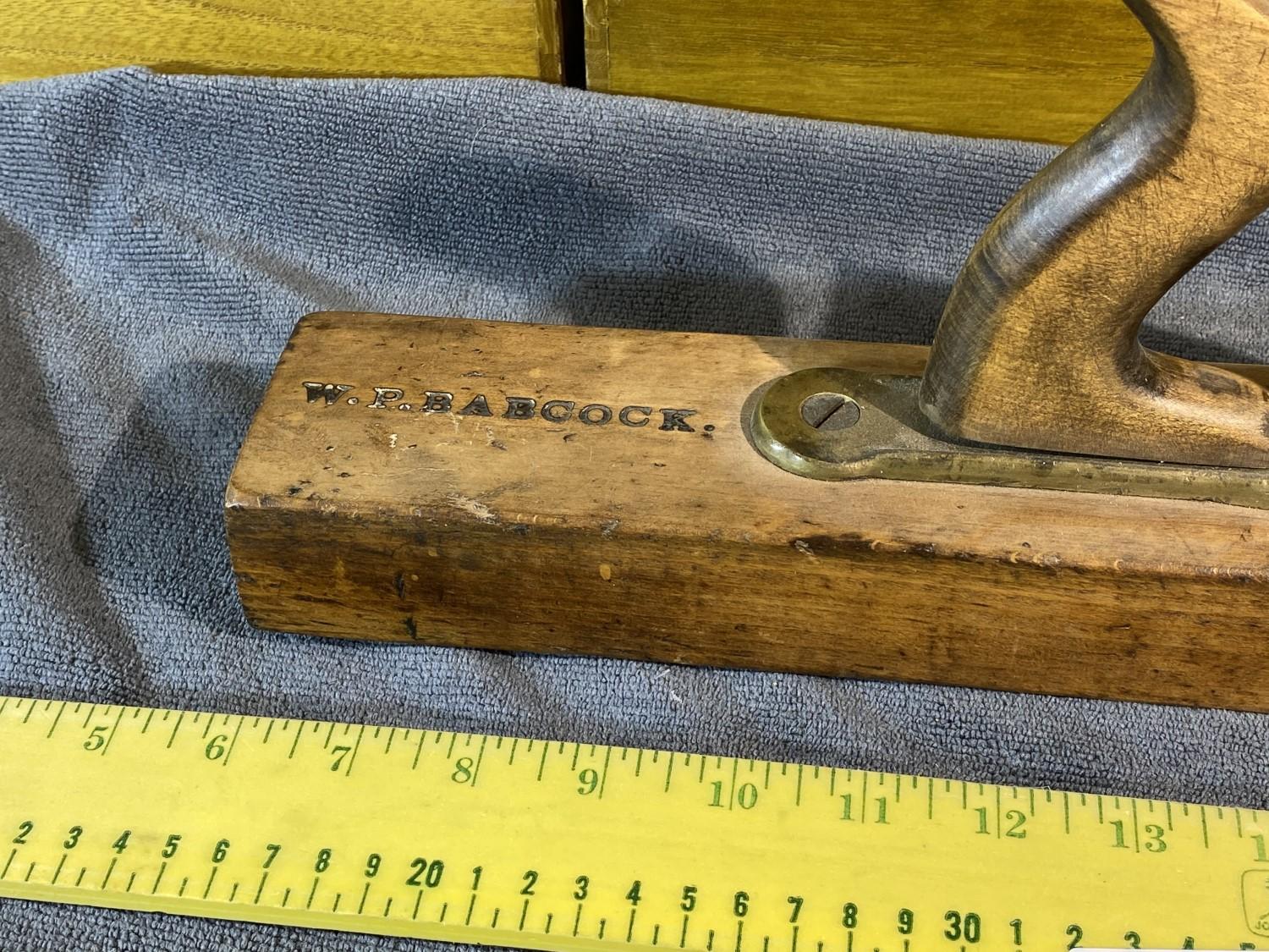 Brass and Wood Antique Babcock Block Plane Nice