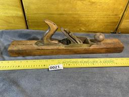 Brass and Wood Antique Babcock Block Plane Nice