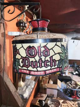 Vintage Plastic Old Dutch Beer Light (Works, No Cracks)