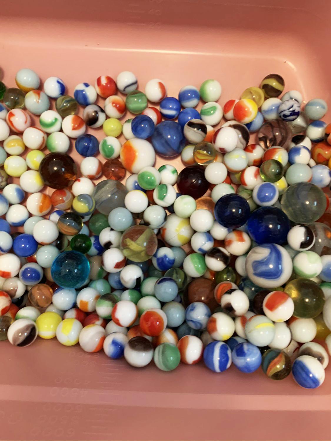 Assortment of Vintage Marbles