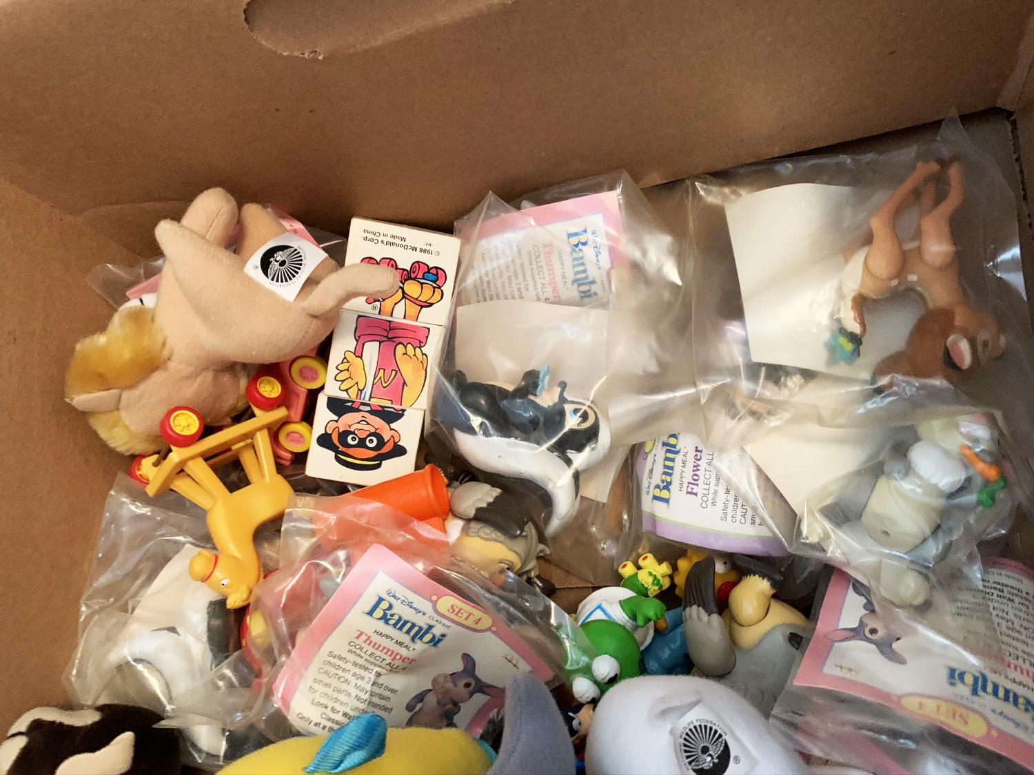 Group of Vintage McDonalds Happy Meal Toys