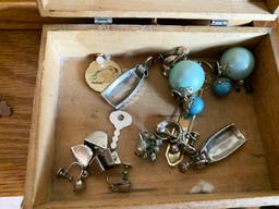 Costume jewelry lot including sterling silver