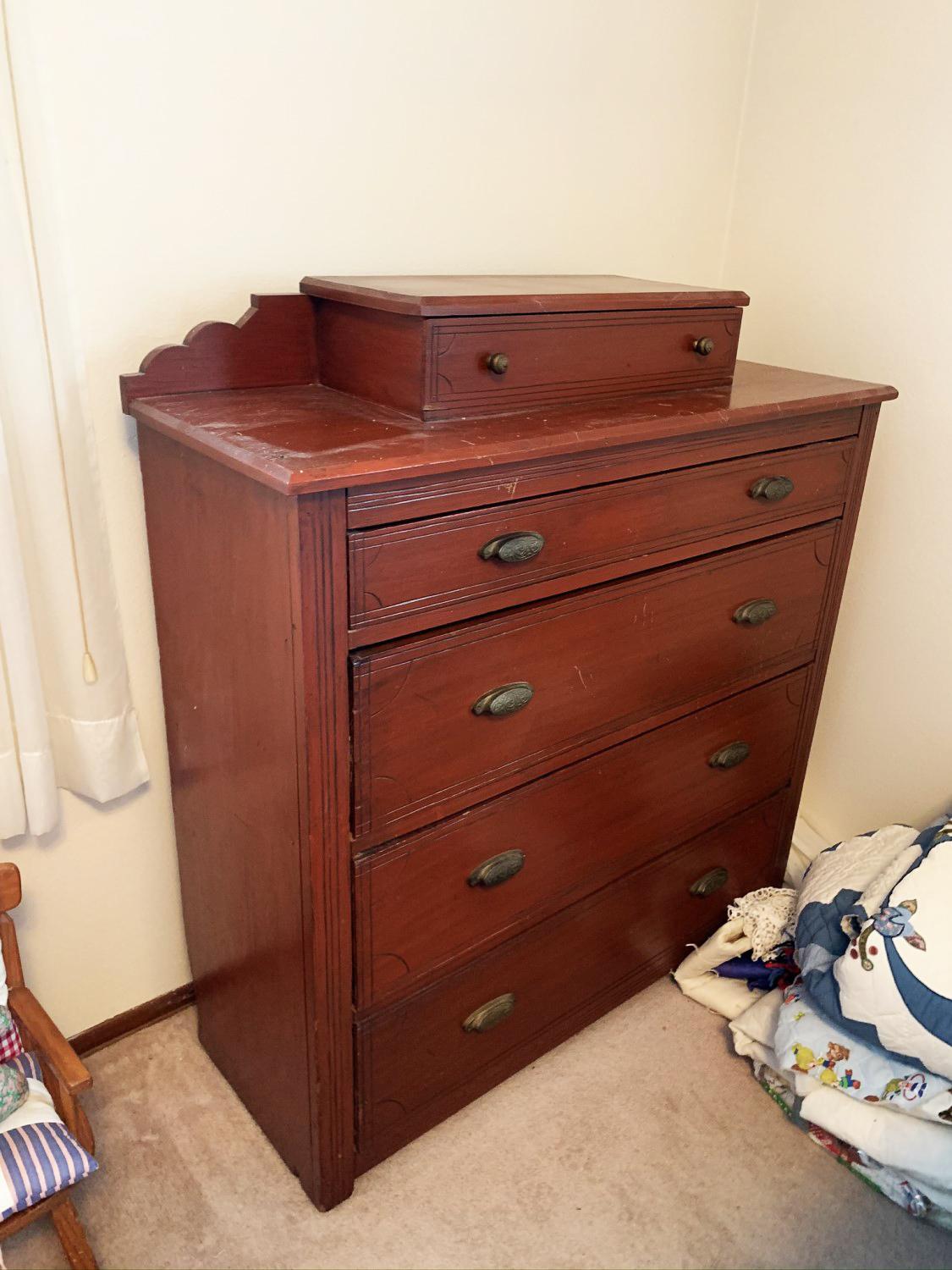 Antique 5 Drawer Chest