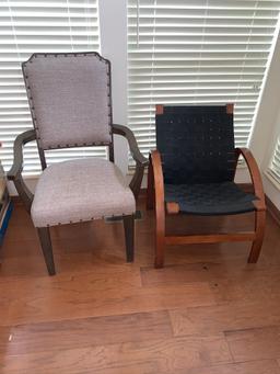 Dining room arm chair and mid century style chair