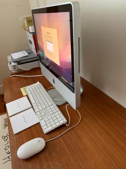 Apple Imac 20 inch computer with keyboard and mouse