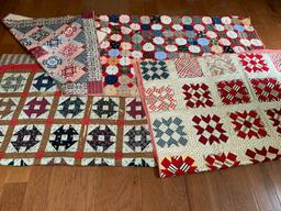 4 Vintage Patch Quilts