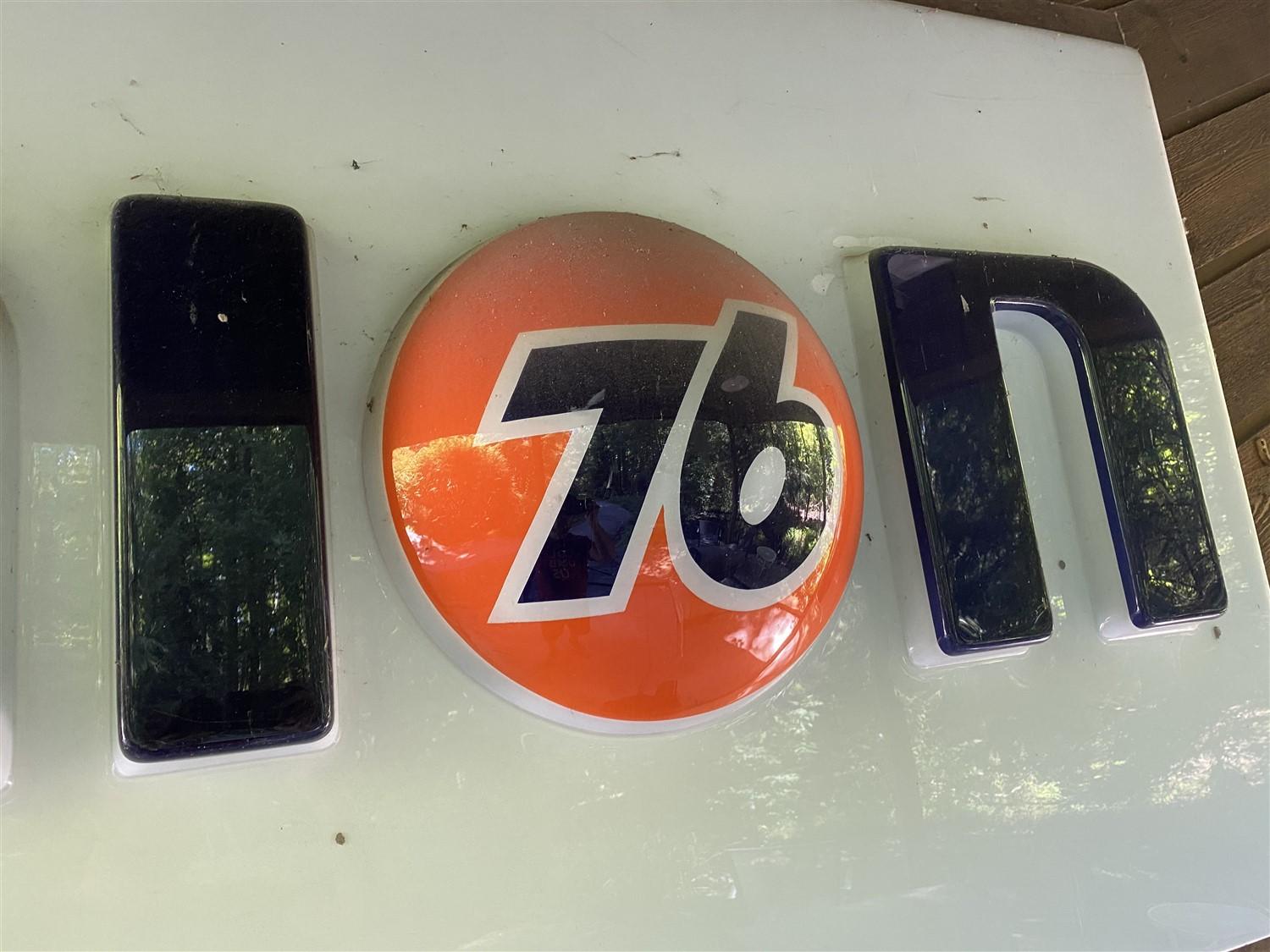 Vintage Plastic Union 76 Gas Station Sign