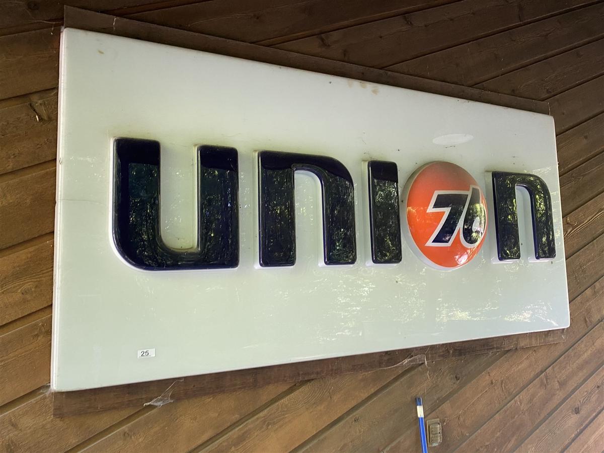 Vintage Plastic Union 76 Gas Station Sign