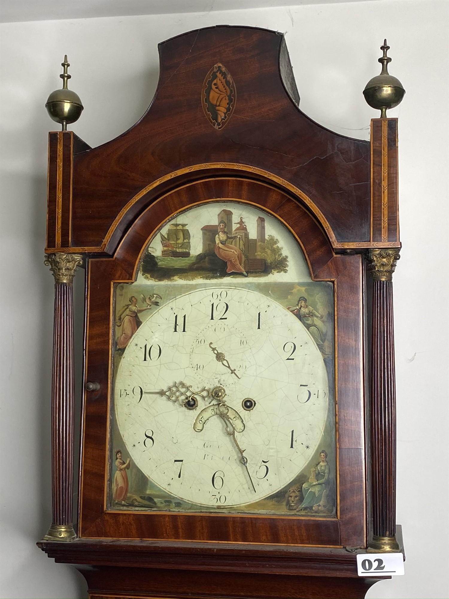 Antique English Tall Case Grandfather Clock