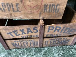 2 Nice Antique Decorative wooden fruit crates