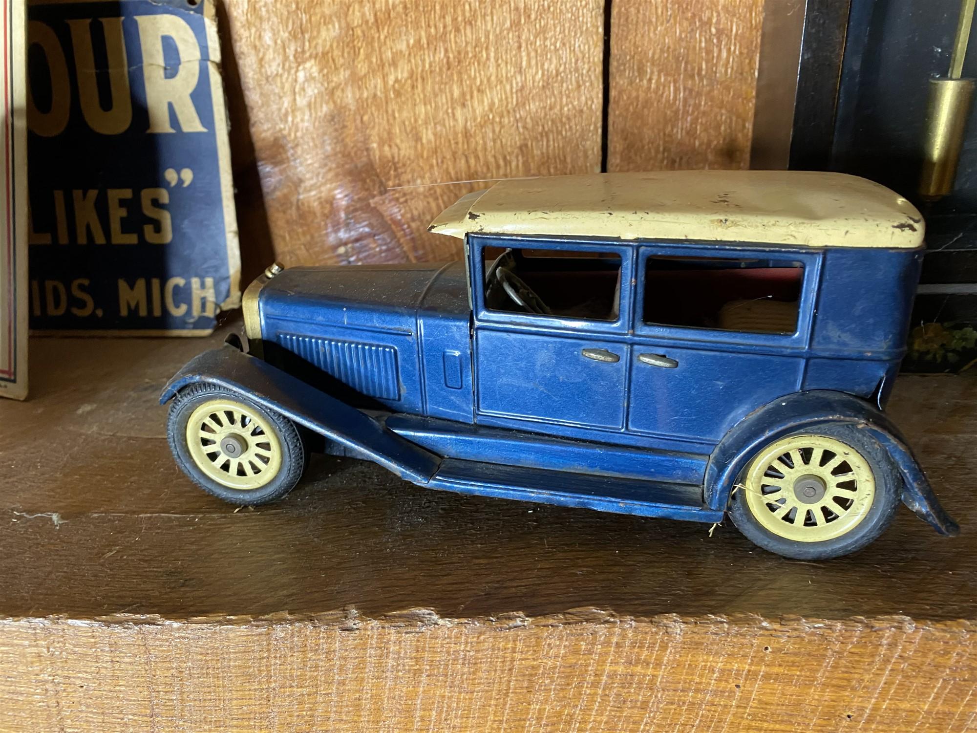 Antique Metal toy friction Car