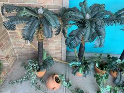 Artificial Tropical Foliage Plants and Christmas Tree