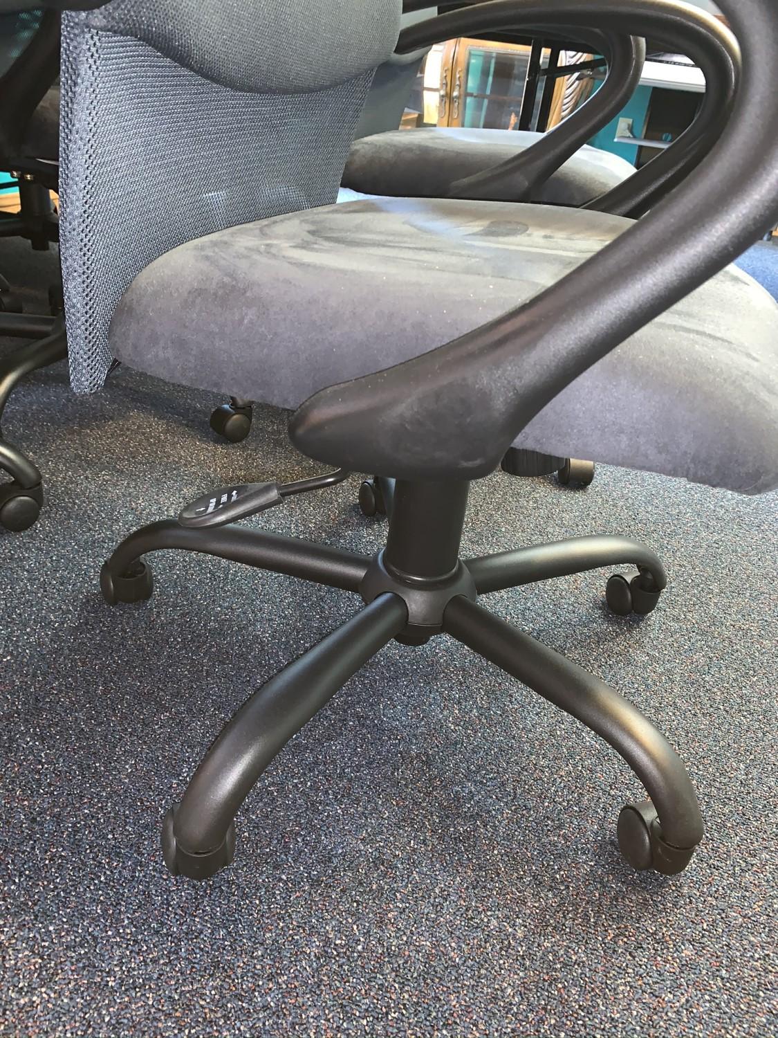 8 Ultra Suede. and Mesh Office Chairs, Adjustable,  5 casters, GREAT CONDITON