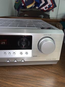 Onkyo AV Receiver HT-R430, Sony DVD / VHS Player model 0308356.  Remotes and Antenna.