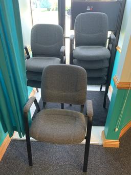 8 FDL Stackable Officer Chairs  Model 146-394  GREAT CONDITION!