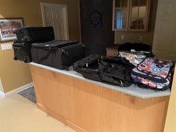 Group lot of assorted luggage